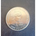 United Kingdom, Princess of Wales 5 Pounds, 1999