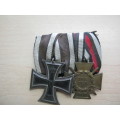WW1 Iron cross and 1914/1918 medal.