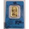 5g "Pamp Suisse" 999.9 gold bar