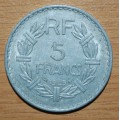 ` France 5 franc - 1949 Aluminium `