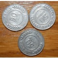 ` 50 cents Ceasars Gauteng Tokens `