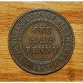 ` Australian 1917 1/2 Penny `