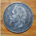 ` France 5 Francs - 1869 Silver BB Type `