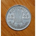 ` Australian 1941 3 Pence `