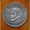 ` Australian 1943 `S` 1 Shilling `