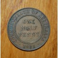 ` Australian 1931 1/2 Penny `
