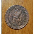 ` 1880 - 1 Cent Netherland Coin `