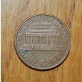 ` American 1 Cent Wheat Penny - 1963D `