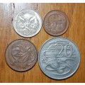` Lot of 1966 Australia Coins `