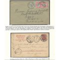 Transvaal Postal Agencies: LOUIS TRICHARDT (Earliest date Putzel No. 2) - 2 cards. See below.