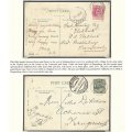 Transvaal Postal Agencies/Post Offices: Rare ("RRRR") VLAKHOEK cds - 2 cards. See below.