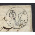 Cape 1792/95 `VOC` Monogram handstamp (type 2) of the Dutch East India Company. See below.