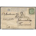 Transvaal Rarity: 1895 SEA POST cover as featured in Mathews' TRANSVAAL PHILATELY. See below.