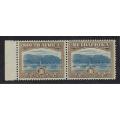 Union 1927 10/- ANILINE INK PERF 14 x 13,5 down superb MNH with PFSA certificate. SACC 39ca.