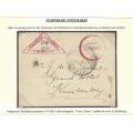 Boer War: 1901 Censored cover "CHRISTIANA/KIMBERLEY" with temporary CHRISTIANA postmark. SCARCE.