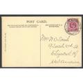 Natal: 1908 Historic postcard from DURBAN to USA. See below.