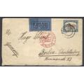 Union 1934 Air mail cover BRANDFORT to BERLIN with `Berlin C2 / Luftpost` cachet. See below.