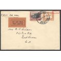 Union: 1929 First Air Mail cover CAPE TOWN to EAST LONDON. See below.