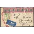 Union: 1936 cover CAPE TOWN to GERMANY. See below.