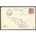 Cape Ocean PO: Very Scarce 1904 "SS Armadale Castle" card to Sea Point. See below.
