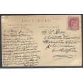 Cape Ocean PO: 1906 Early use "SS Kenilworth Castle" card to Johannesburg. See below.
