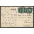Union Paquebot: 1939 "Grantully Castle" card to London. See below.