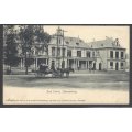 Transvaal: 1904 postcard JOHANNESBURG (counter) No. 15 (Putzel 192) to Jersey. See below.