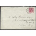 Cape/Natal Inter-provincial: 1911 cover with Cape used in Natal - ESCOURT. See below.