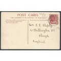 Cape/Transvaal Inter-provincial 1912 GAMTOOS RAIL BRIDGE p/card THABA NCHU/England. See below.