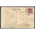 Transvaal/Cape Inter-provincial 1912 p/card PRETORIA/England. See below.