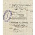 Transvaal (ZAR): Rare 1880 `O` DOWD`S REEF GOLD MINING COMPANY LTD` Share certificate.