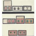 Union 1927: All 8 Pretoria Plate Proof Imperforate pairs. Superb. See below.
