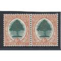 Union 1930 ROTO 6d pair with `VIGNETTES PARTLY PRINTED`. MNH. UHB 41 V13. See below.