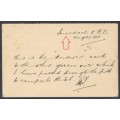OFS/ORC Scarce British Army Field Post Office no. 28 `V.R.I.` Brief Kaart. Proving? See below.