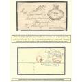 Cape 1836 entire Cape Town to London with DLS 4, `India Letter / Liverpool`, `Liverpool Ship Letter`