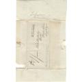 Cape 1844 (17 OCT) wrapper from Fort England, Grahamstown to Cape Town with PP 2. See below.