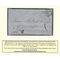 Cape 1861 Woodblock cover with SACC 10 and Martin Eichele certificate. See below.