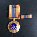 Sadf Pro Patria Medal and bar, Original low numbered.