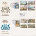 MAURITIUS - a good selection of 8 clean covers (4 scans)