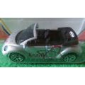 **MATCHBOX**VW CONCEPT 1 CONVERTIBLE**CARDED 2000 CHINA**WITH MB LOGO BEHIND BACKSEATS**