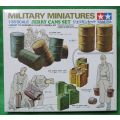 **TAMIYA**MODEL KIT**JERRY CANS SET (18 X JERRY CANS/6  X 200LT DRUMS**1/35**VINTAGE**
