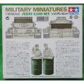 **TAMIYA**MODEL KIT**JERRY CANS SET (18 X JERRY CANS/6  X 200LT DRUMS**1/35**VINTAGE**