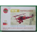 **Airfix**Model kit**WWI - Fokker DR1 Triplane**Vintage**Scale 1/72**Length +-8cm**