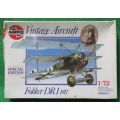 **Airfix**Model kit**Fokker DR1 - 1917**Special Edition**Vintage**1/72**Box sealed**