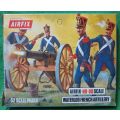 **Airfix**Model kit**Waterloo French Artillery (52 parts) **Vintage**HO/OO**