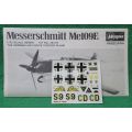 **Hasegawa**Model kit**German Airforce Fighter - Messerschmitt Me 109E**Vintage**1/72**