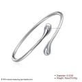 New 925 Sterling silver filled Waterdrop design bangle