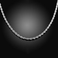 New 925 Sterling Silver filled Twist style Necklace with option for matching bracelet