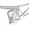 New Ladies Diamond Design crystal pendant, comes with FREE chain