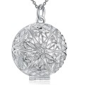 New 925 Sterling silver stamped filled round Locket (Add your own Photo) comes with FREE chain